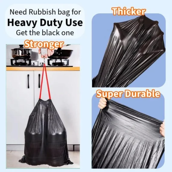 【Just $0.65】BIG roll Plastic Trash bag 100 pcs thicker bag